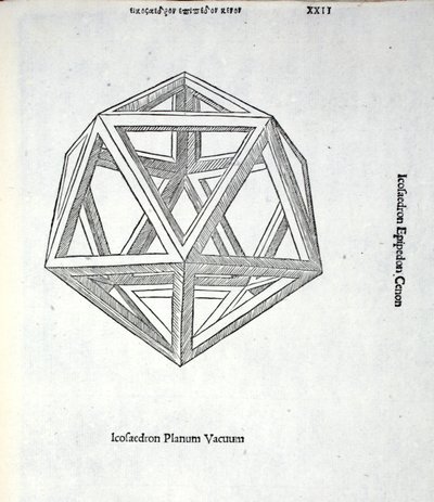 Icosaedron planum vacuum, Illustration aus 